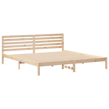 Struttura del letto Marrone 180 x 220 cm Pino massello | homemem39