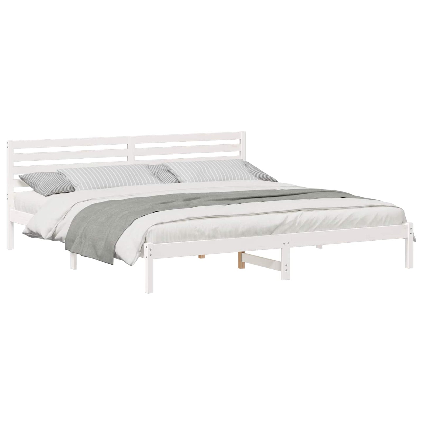 Struttura del letto Bianco 180 x 220 cm Pino massello | homemem39