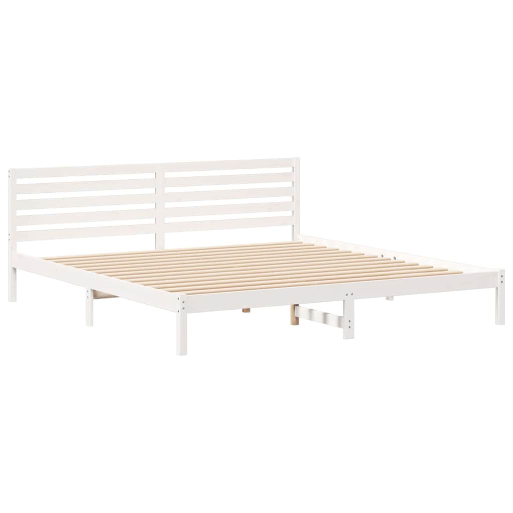 Struttura del letto Bianco 180 x 220 cm Pino massello | homemem39