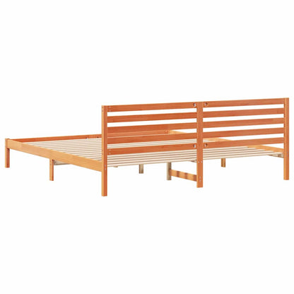 Struttura del letto Marrone cerato 180 x 220 cm Pino massello | homemem39