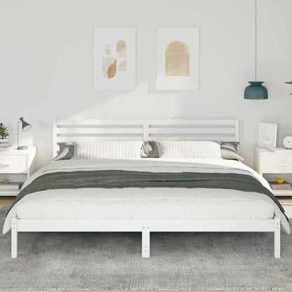 Struttura del letto Bianco 200 x 220 cm Pino massello | homemem39
