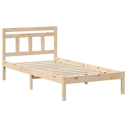 Struttura del letto Marrone 100 x 200 cm Pino massello | homemem39