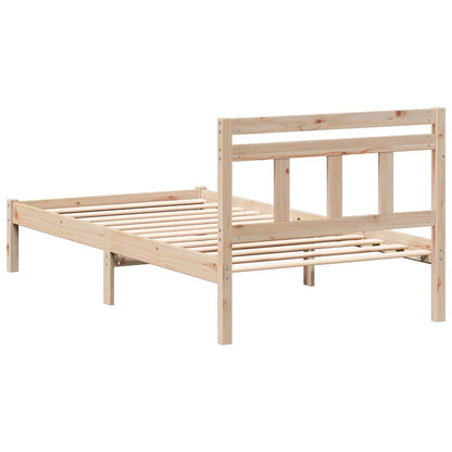 Struttura del letto Marrone 100 x 200 cm Pino massello | homemem39