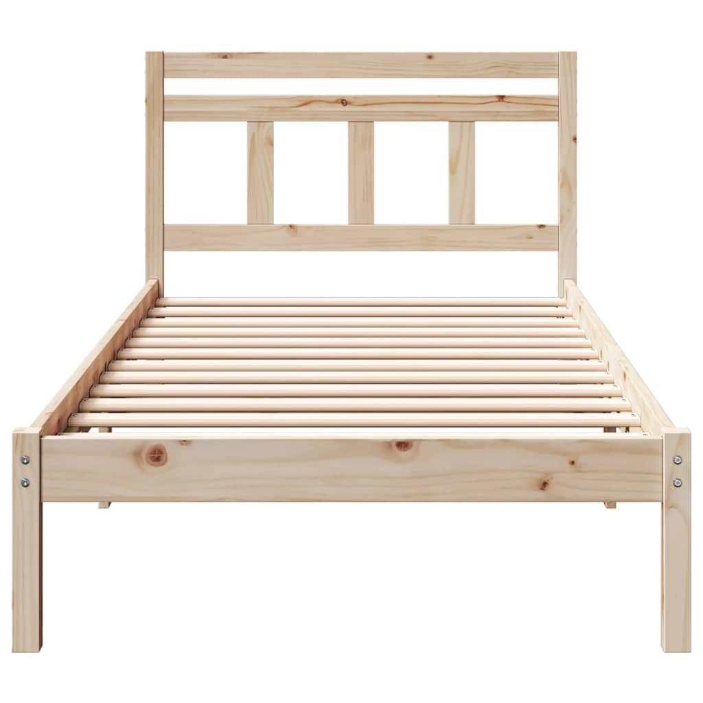 Struttura del letto Marrone 90 x 190 cm Pino massello | homemem39