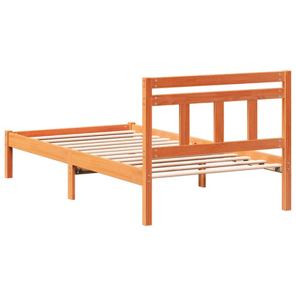 Struttura del letto Marrone 90 x 190 cm Pino massello | homemem39