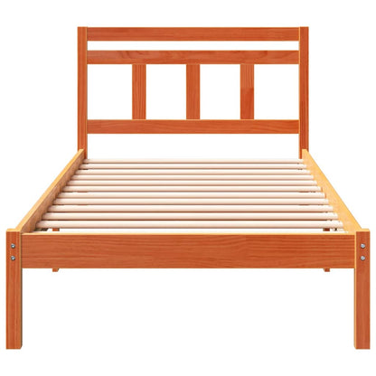 Struttura del letto Marrone 75 x 190 cm Pino massello | homemem39