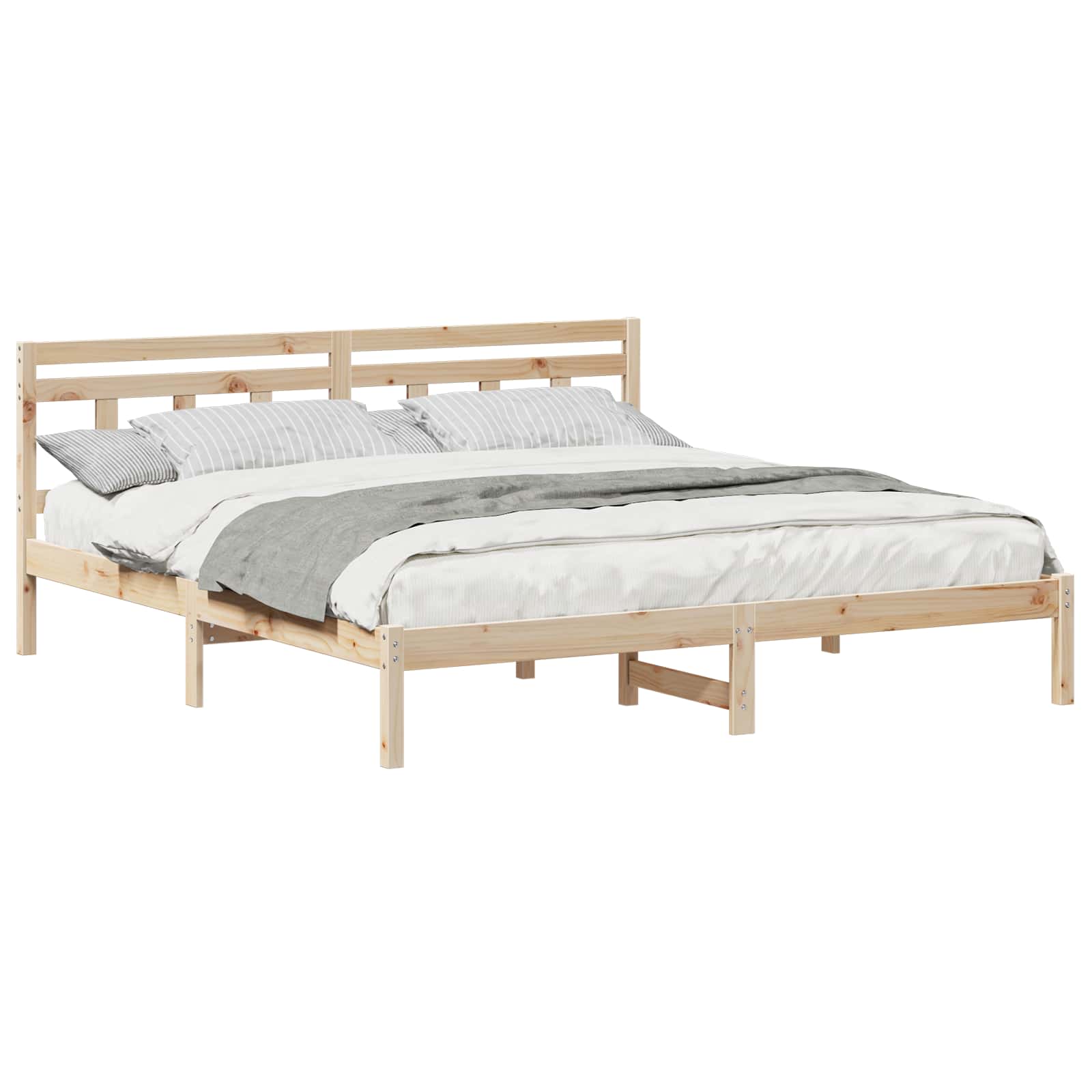 Struttura del letto Marrone 180 x 200 cm Pino massello | homemem39