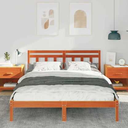 Struttura del letto Marrone 160 x 200 cm Pino massello | homemem39