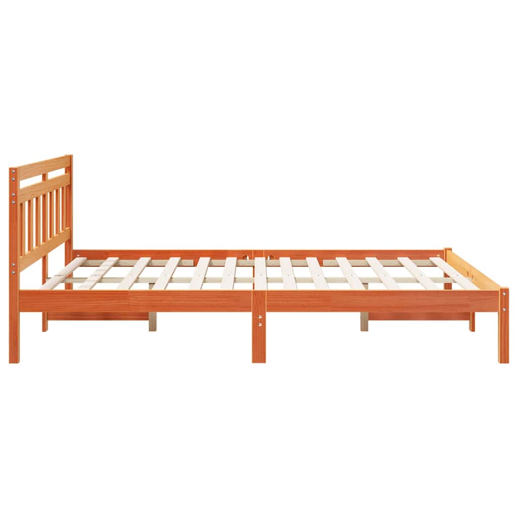 Struttura del letto Marrone 150 x 200 cm Pino massello | homemem39