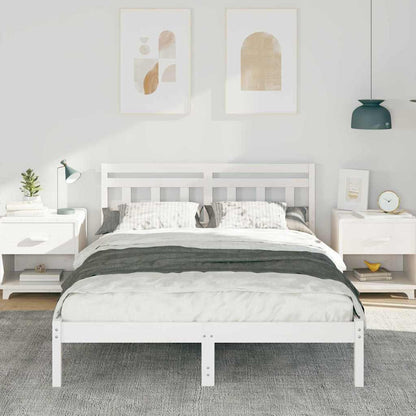 Struttura del letto Bianco 120 x 200 cm Pino massello | homemem39