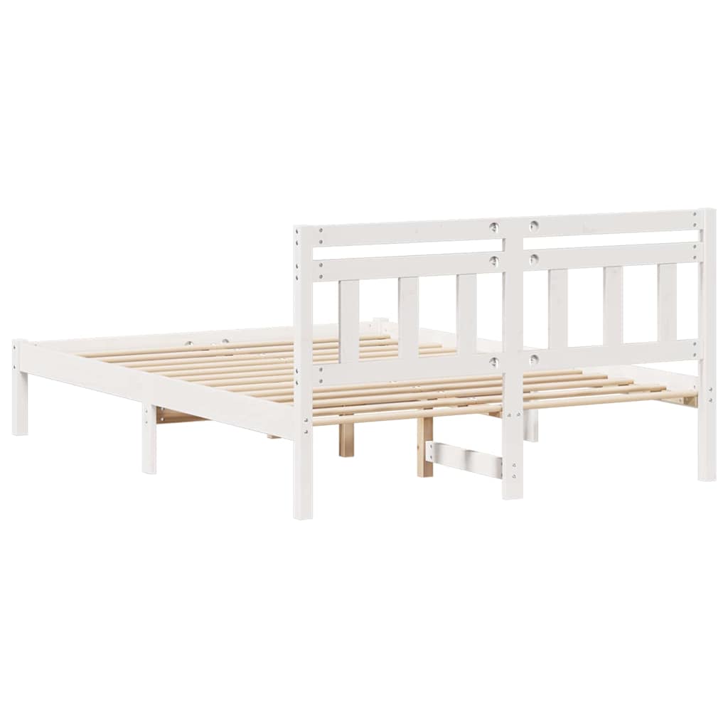 Struttura del letto Bianco 120 x 200 cm Pino massello | homemem39