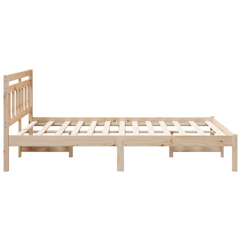Struttura del letto Marrone 120 x 190 cm Pino massello | homemem39