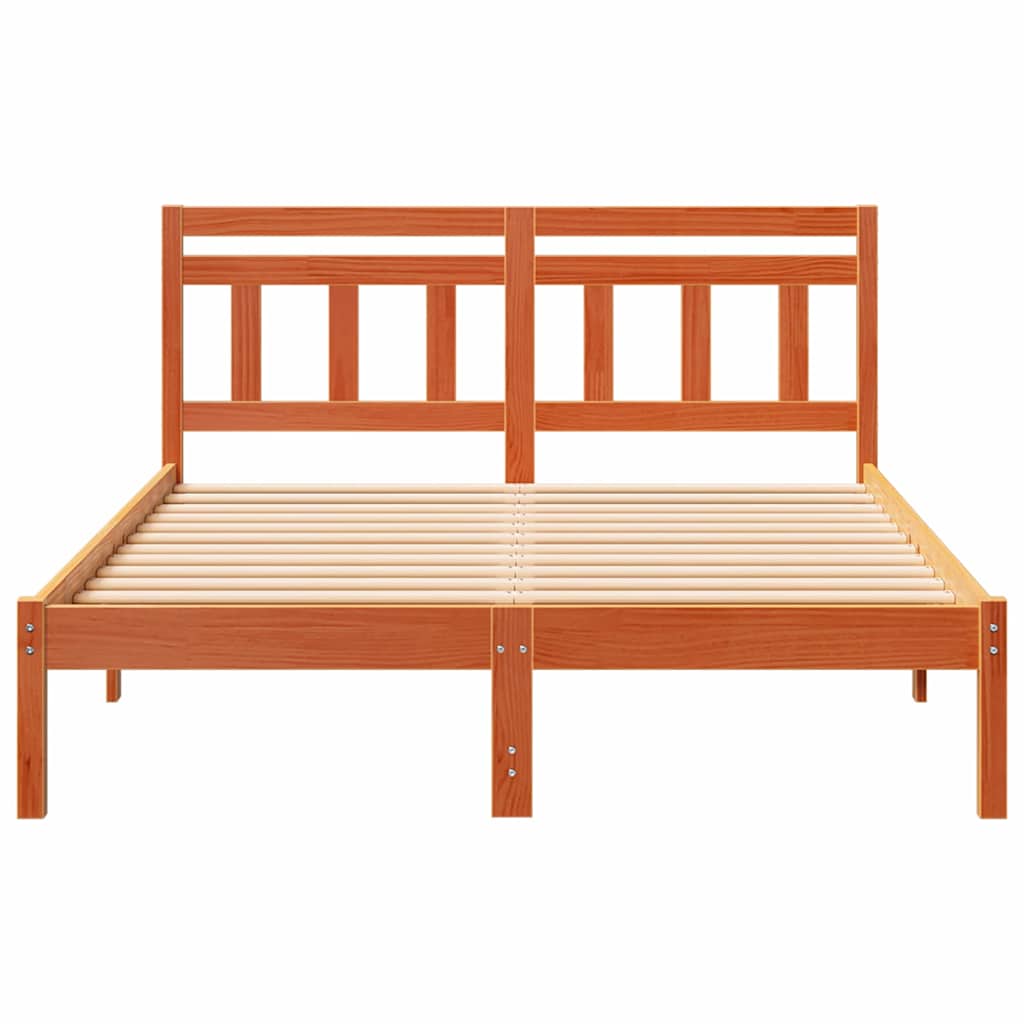 Struttura del letto Marrone 140 x 190 cm Pino massello | homemem39