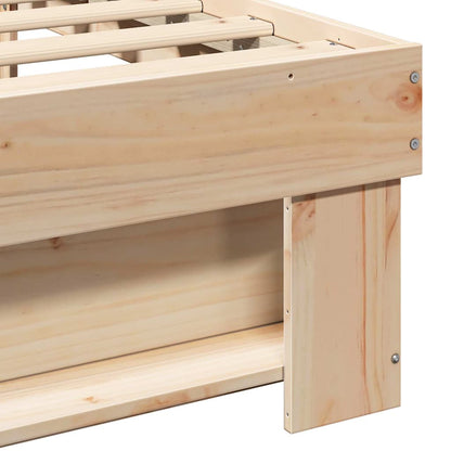 Struttura del letto Marrone 150 x 200 cm Pino massello - homemem39