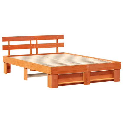 Struttura del letto Marrone cerato 150 x 200 cm Pino massello | homemem39