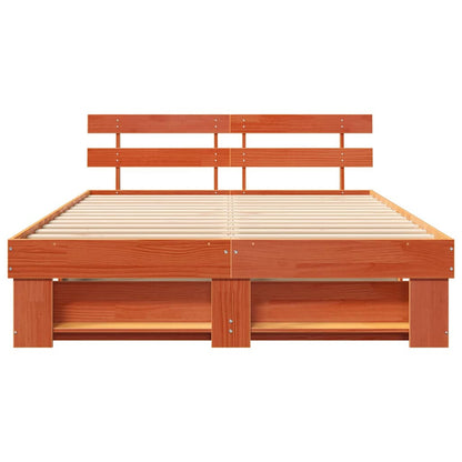 Struttura del letto Marrone cerato 150 x 200 cm Pino massello | homemem39