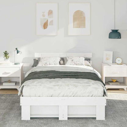 Struttura del letto Bianco 120 x 200 cm Pino massello | homemem39