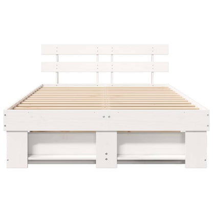 Struttura del letto Bianco 120 x 200 cm Pino massello | homemem39