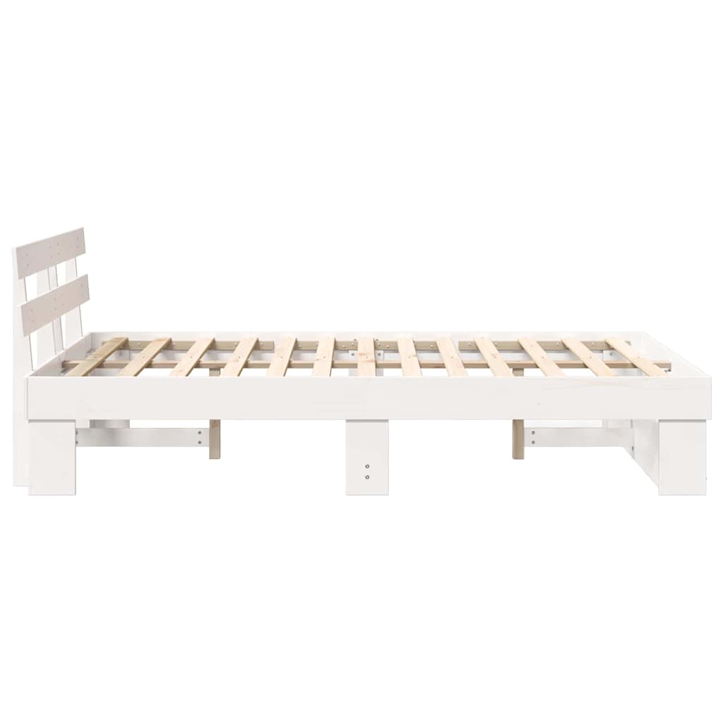 Struttura del letto Bianco 120 x 200 cm Pino massello | homemem39