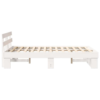 Struttura del letto Bianco 120 x 200 cm Pino massello | homemem39