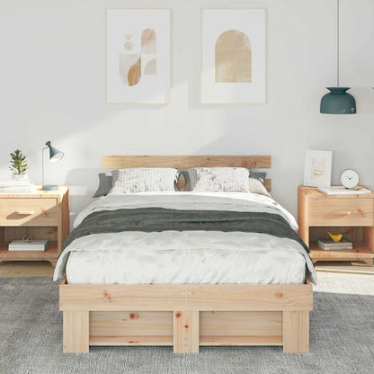 Struttura del letto Marrone 120 x 190 cm Pino massello | homemem39