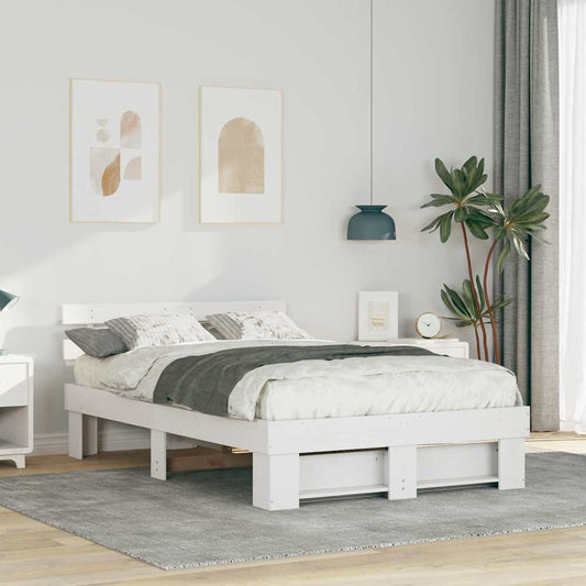 Struttura del letto Bianco 120 x 190 cm Pino massello | homemem39