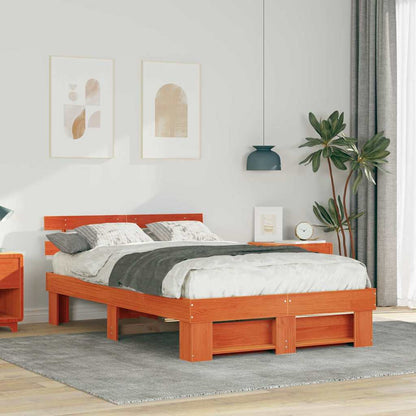 Struttura del letto Marrone cerato 120 x 190 cm Pino massello | homemem39