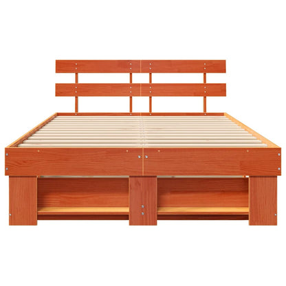 Struttura del letto Marrone cerato 120 x 190 cm Pino massello | homemem39