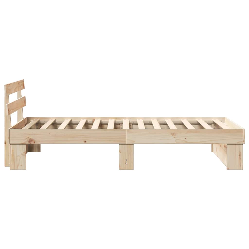 Struttura del letto Marrone 100 x 200 cm Pino massello | homemem39