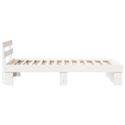 Struttura del letto Bianco 90 x 200 cm Pino massello | homemem39