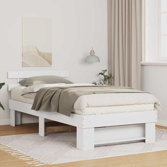 Struttura del letto Bianco 80 x 200 cm Pino massello | homemem39