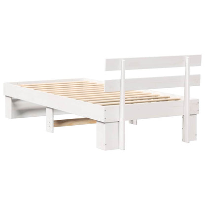 Struttura del letto Bianco 80 x 200 cm Pino massello | homemem39