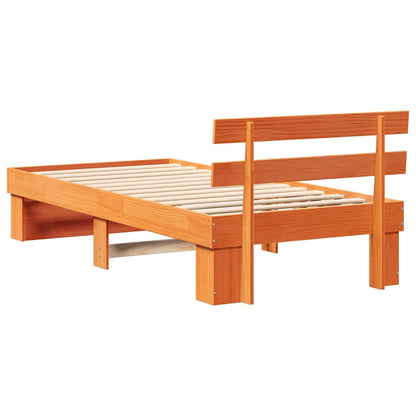 Struttura del letto Marrone cerato 80 x 200 cm Pino massello | homemem39