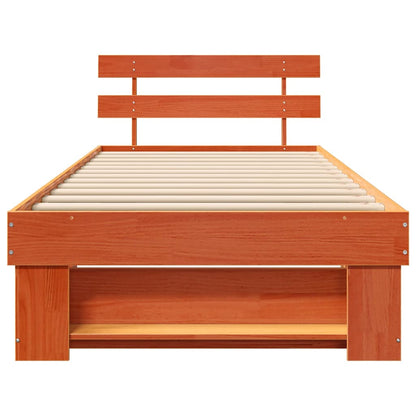 Struttura del letto Marrone cerato 80 x 200 cm Pino massello | homemem39