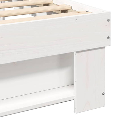 Struttura del letto Bianco 75 x 190 cm Pino massello | homemem39