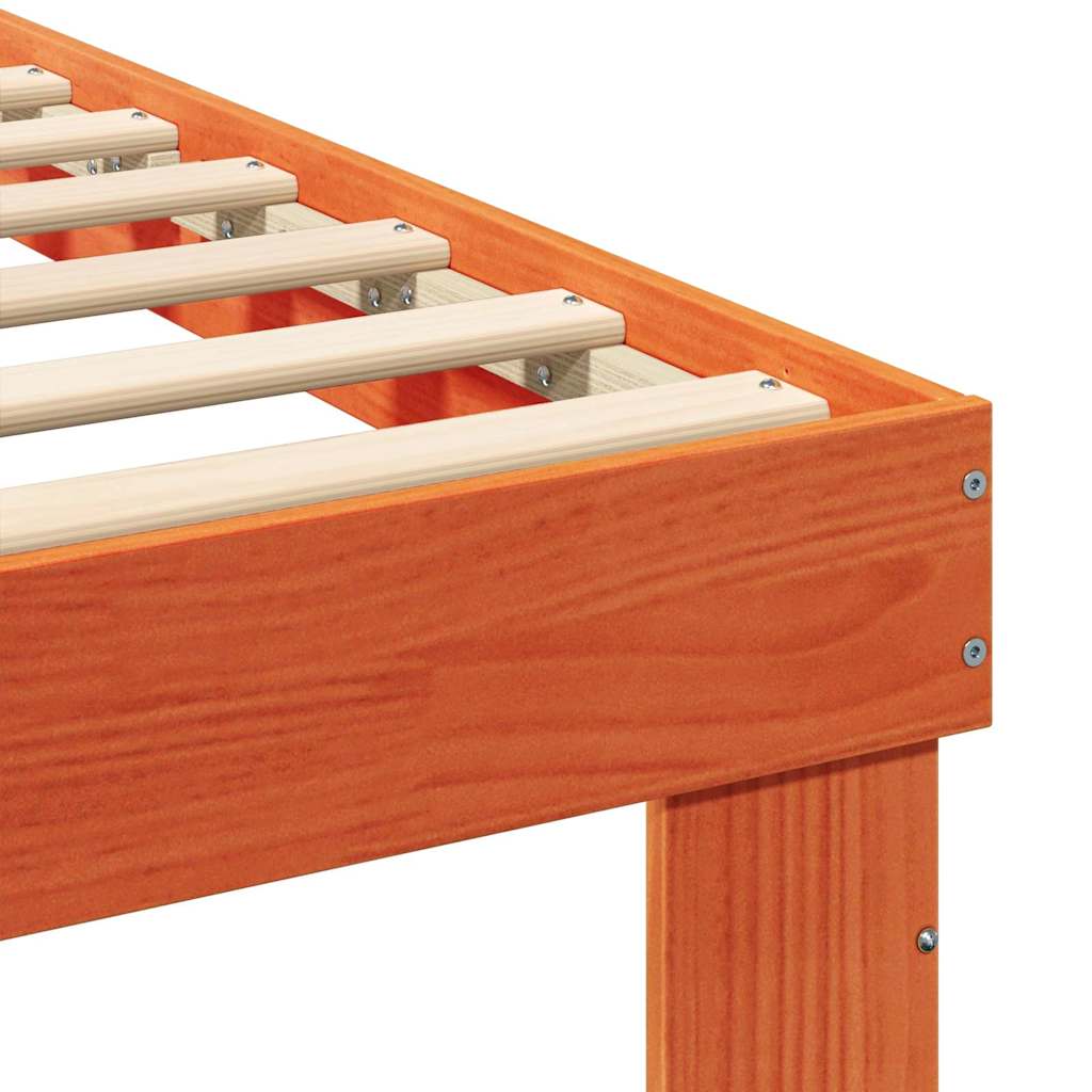 Struttura del letto Marrone cerato 100 x 200 cm Pino massello | homemem39