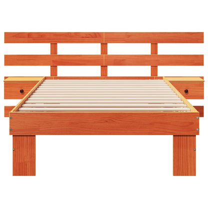 Struttura del letto Marrone cerato 100 x 200 cm Pino massello