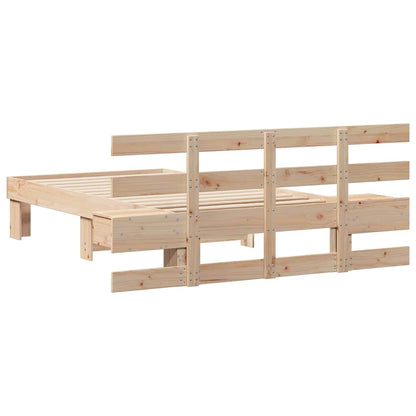 Struttura del letto Marrone 90 x 200 cm Pino massello | homemem39