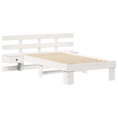 Struttura del letto Bianco 90 x 200 cm Pino massello | homemem39