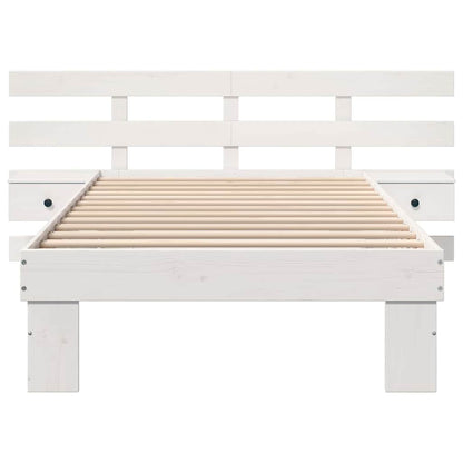 Struttura del letto Bianco 90 x 200 cm Pino massello | homemem39