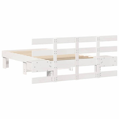 Struttura del letto Bianco 80 x 200 cm Pino massello | homemem39