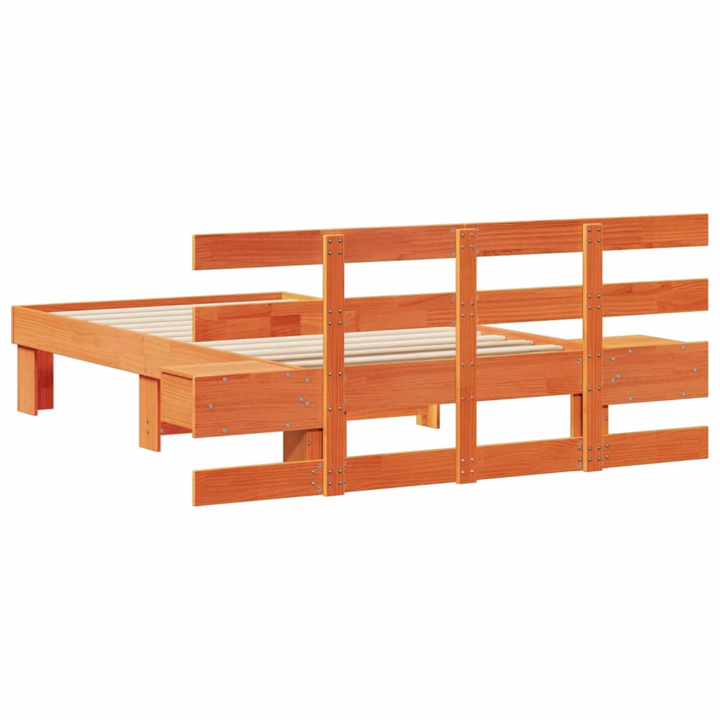 Struttura del letto Marrone cerato 80 x 200 cm Pino massello | homemem39