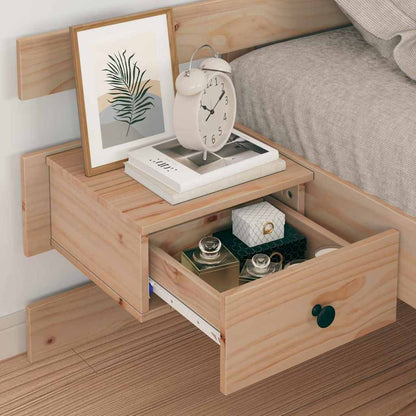 Struttura del letto Marrone 90 x 190 cm Pino massello