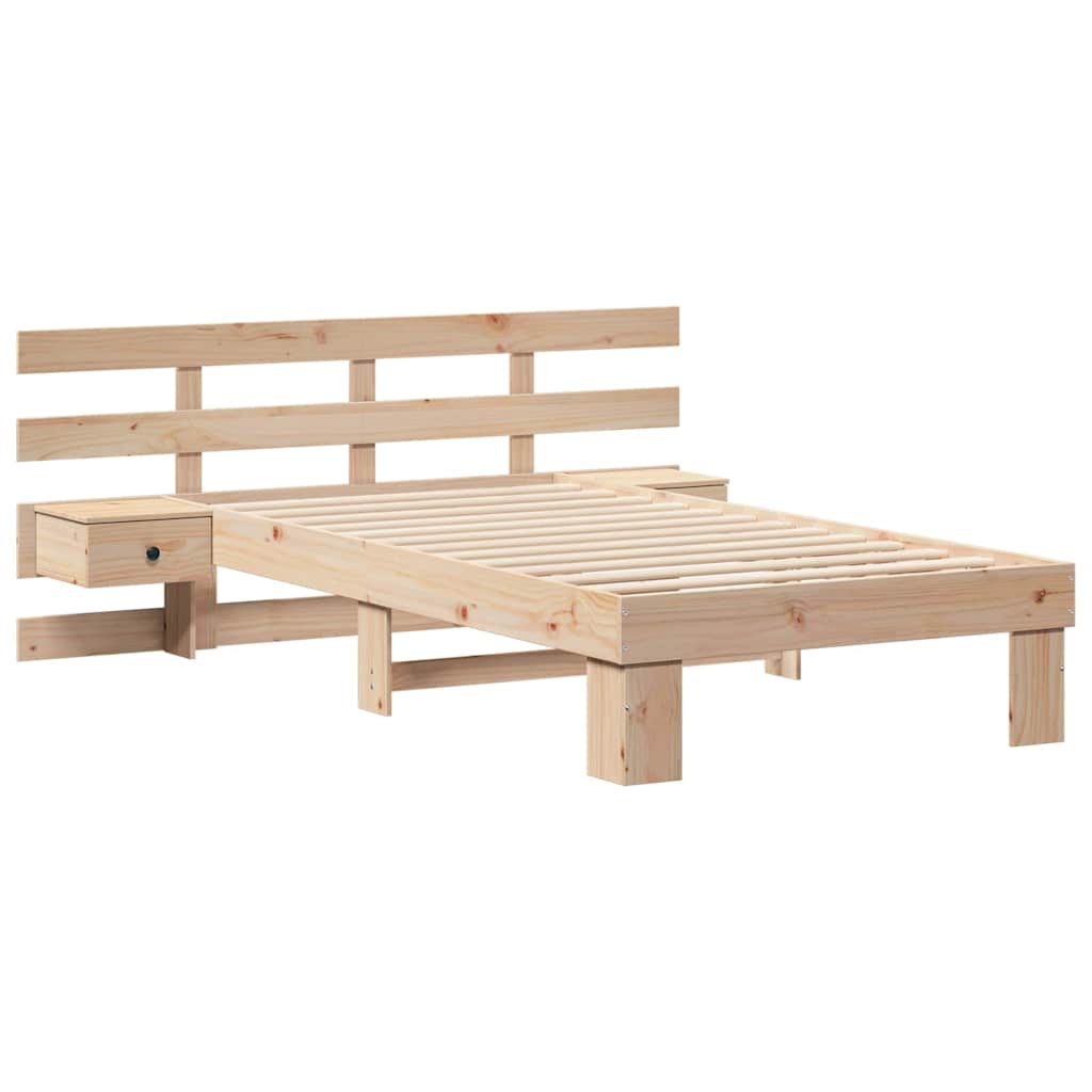 Struttura del letto Marrone 90 x 190 cm Pino massello | homemem39