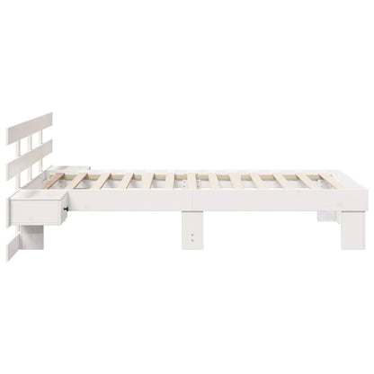 Struttura del letto Bianco 90 x 190 cm Pino massello | homemem39