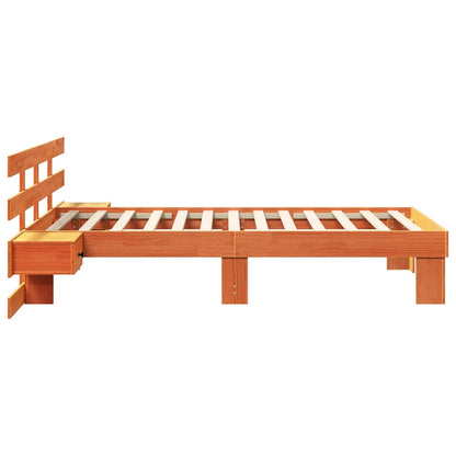 Struttura del letto Marrone cerato 90 x 190 cm Pino massello | homemem39