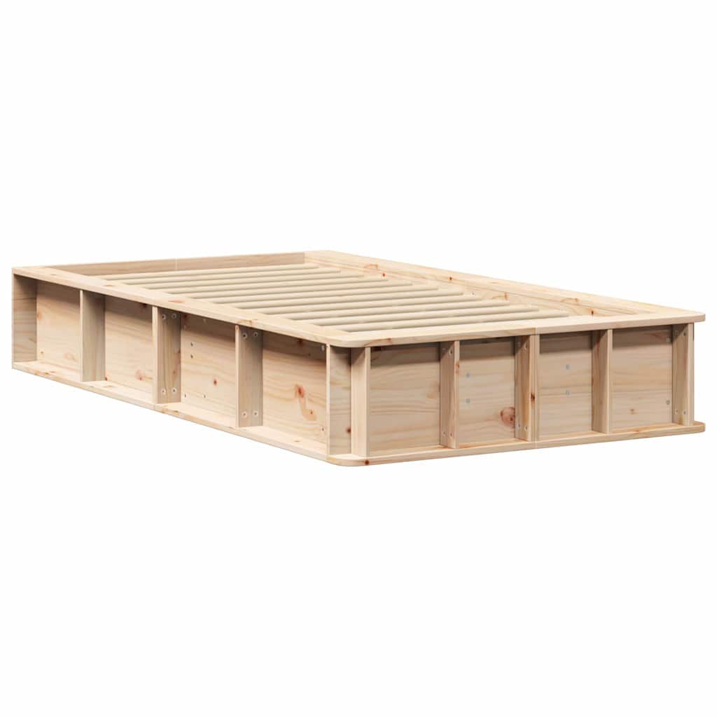 Struttura del letto Marrone cerato 75 x 190 cm Pino massello | homemem39