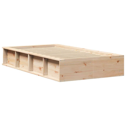 Struttura del letto Marrone cerato 75 x 190 cm Pino massello | homemem39