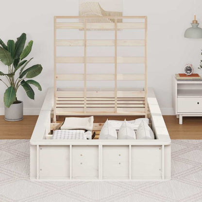 Struttura del letto Bianco 75 x 190 cm Pino massello | homemem39