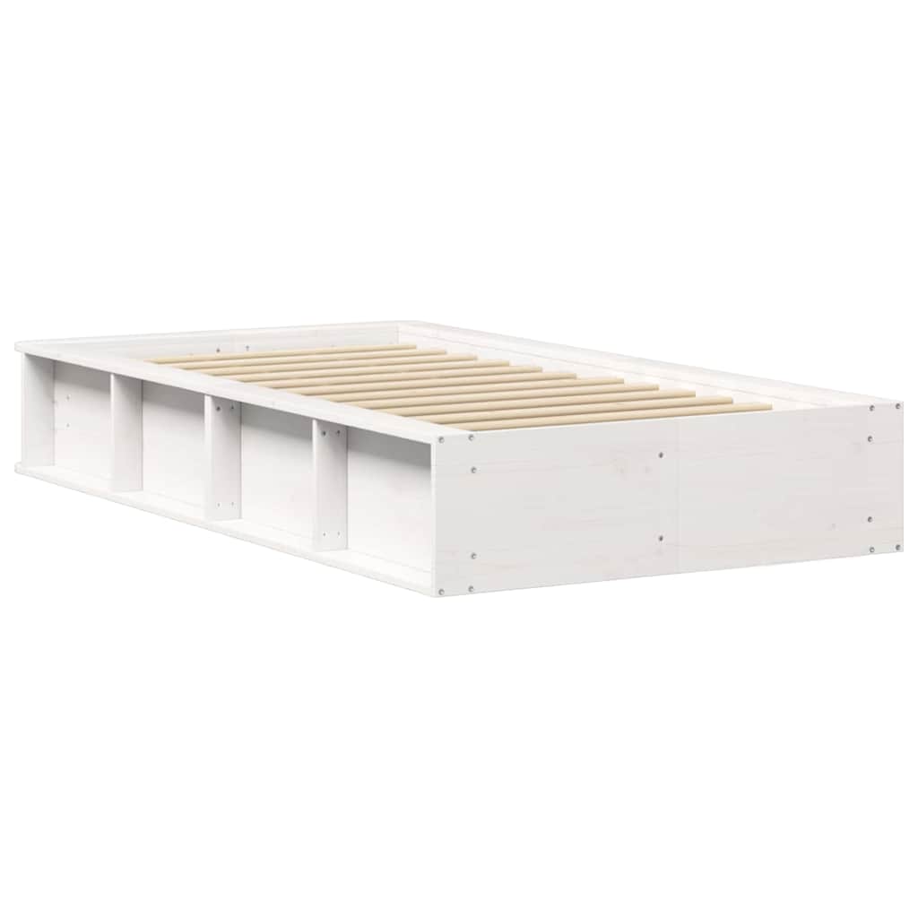 Struttura del letto Bianco 75 x 190 cm Pino massello | homemem39